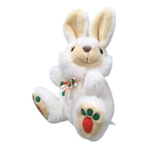 Bunny Rabbit Main Joy Limited White Cream Carrot Bow and Feet Vintage Easter